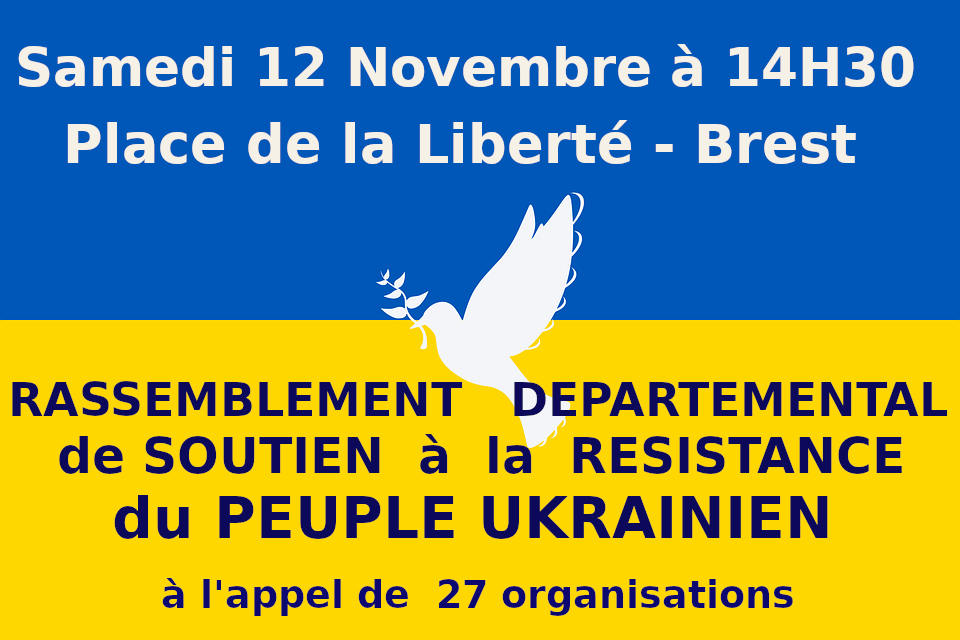 UKRAINE RASSEMBLEMENT SAMEDI 12 NOVEMBRE